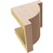 Ekena Millwork 5"W x 5"D x 5"H Wide Alpine Rough Cedar Woodgrain TimberThane Corbel, Primed Tan CORUR05X05X05ALPRCPR - alternate 6